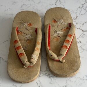 VIntage Japanese Kimono Zori Women's Sandals